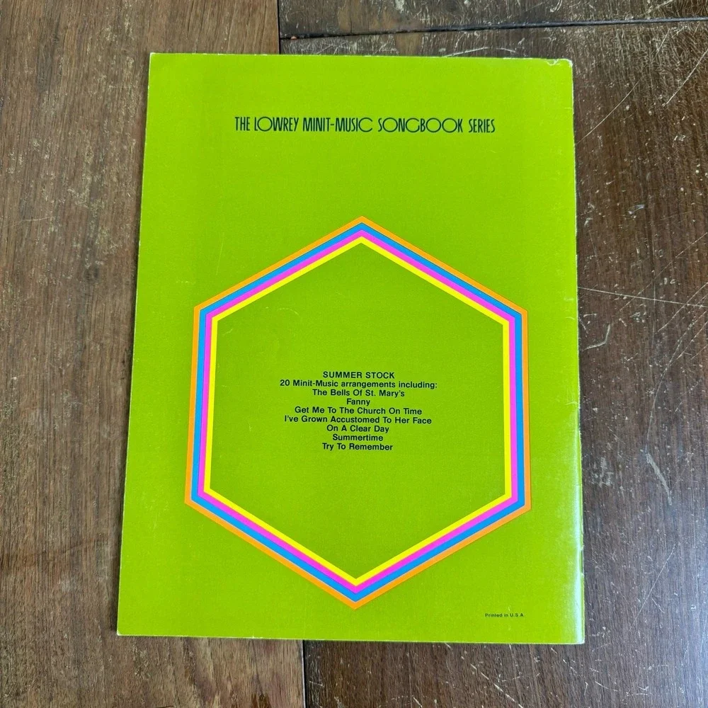 1970s‎ Summerstock Show Tunes Lowrey Teenie Genie & Genie Organ Sheet music book